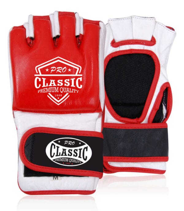 MMA gloves with custom logo, available in leather and PU
