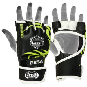 Custom MMA gloves with logo print, available in leather and PU