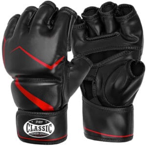 MMA gloves wholesale with leather and PU material and custom logo