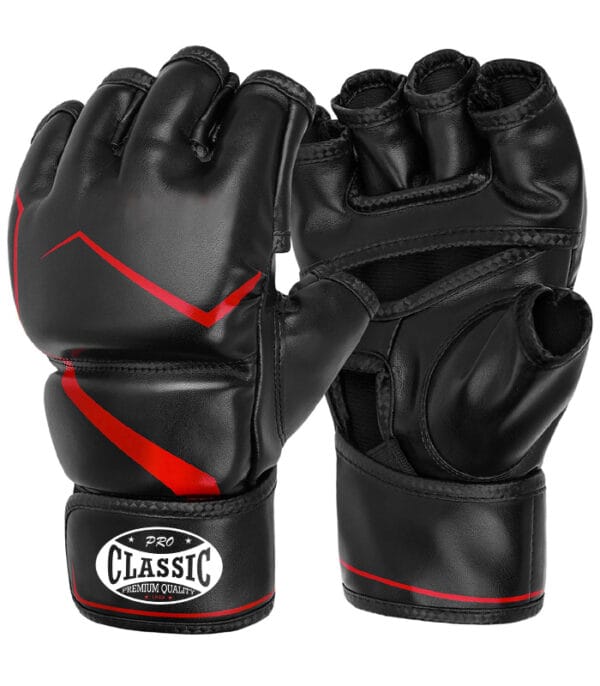 MMA gloves wholesale with leather and PU material and custom logo
