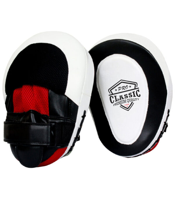 Curved focus mitts with custom logo for boxing and MMA training