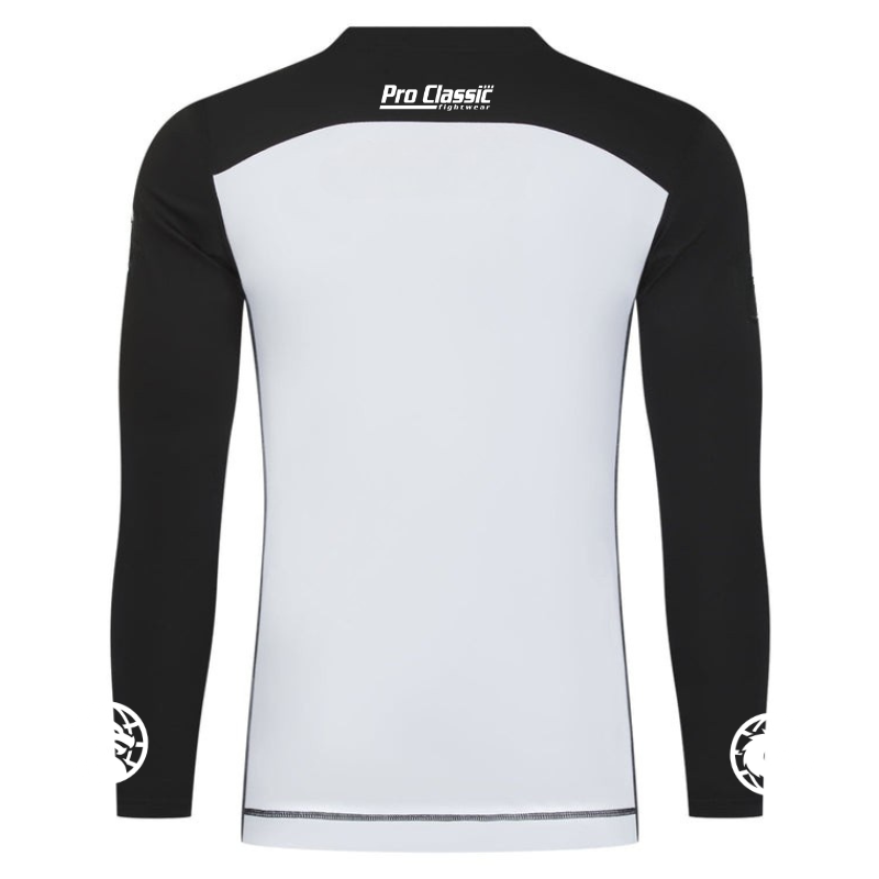 Custom Grappling Rash Guards for Brands and Gyms 2 Custom grappling rash guard back with team logo