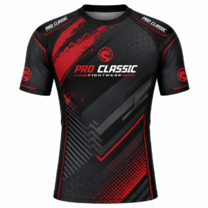 Sublimation Rash Guard Manufacturer producing custom fightwear