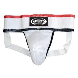 Athletic Supporter Groin Guard with Mesh Cup and Elastic Waistband