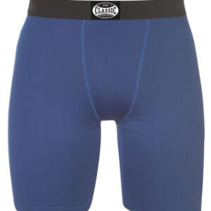 Model wearing men's compression shorts for gym and sports use – OEM manufacturing available