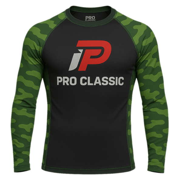 High-performance rash guard shirt designed by a professional rash guard shirts manufacturer for BJJ, MMA, and water sports.