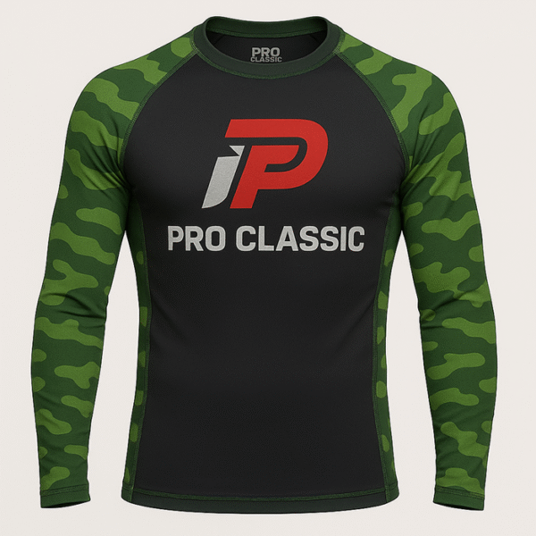 High-performance rash guard shirt designed by a professional rash guard shirts manufacturer for BJJ, MMA, and water sports.