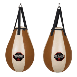 Brown wrecking ball punching bag for boxing uppercut and hook training – OEM manufacturer in Pakistan