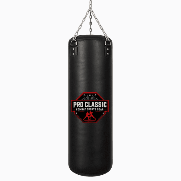 Black custom punching bag for boxing and MMA gyms – OEM supplier