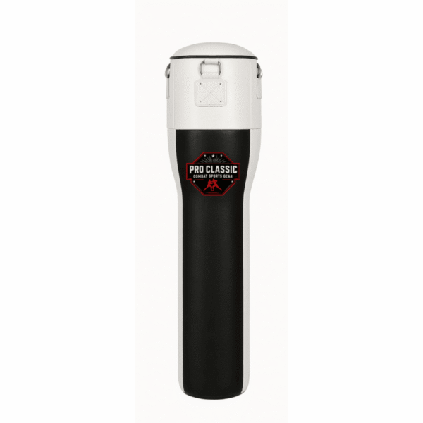 Black and white uppercut punching bag – custom boxing equipment manufacturer Pakistan