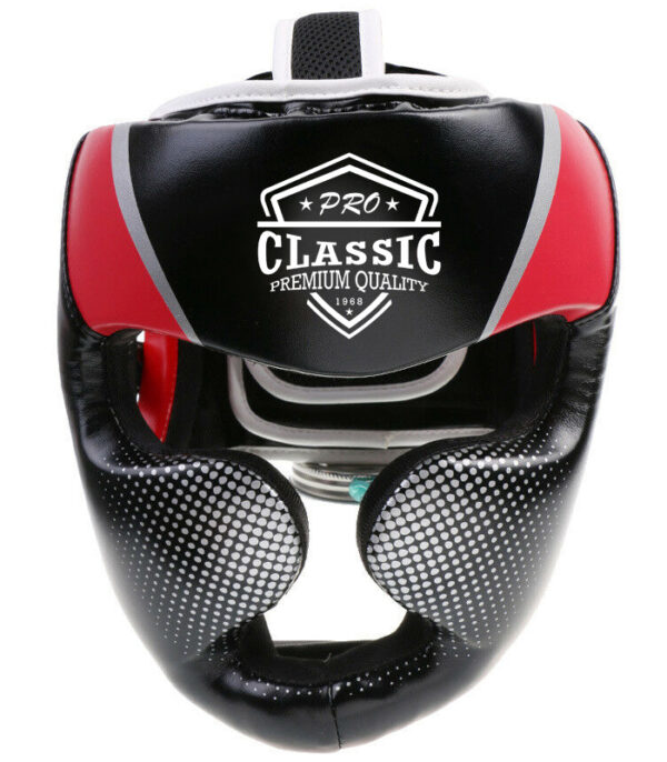 Custom boxing headgear with private label branding and OEM logo printing