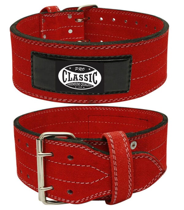 lever belt EU supplier with suede leather and stainless steel buckle