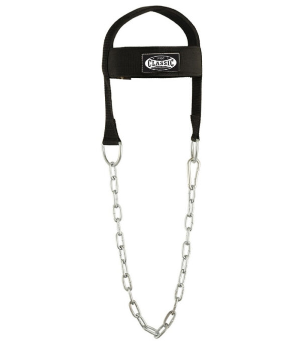 Custom Neck Harness for Weight Training with Steel Chain - Gym and Combat Sports Equipment