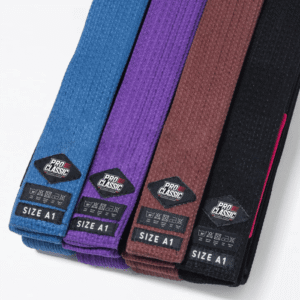 BJJ belt manufacturer supplying custom 280 GSM pearl weave belts for adults and kids, OEM wholesale