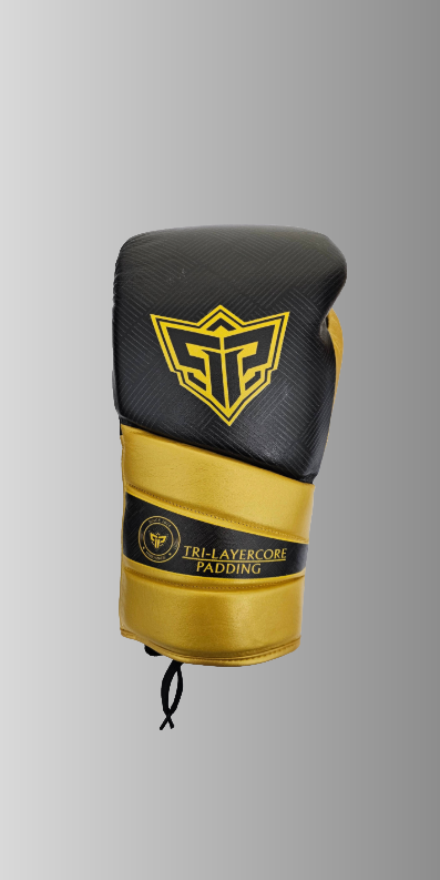 boxing gloves with custom logo produced in factory