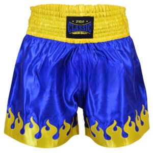 Premium kickboxing fight shorts manufactured with lightweight performance fabrics, OEM customization, private label branding, and reinforced stitching.