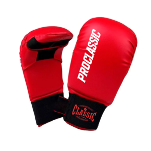 Private label karate gloves manufactured with custom branding and OEM production